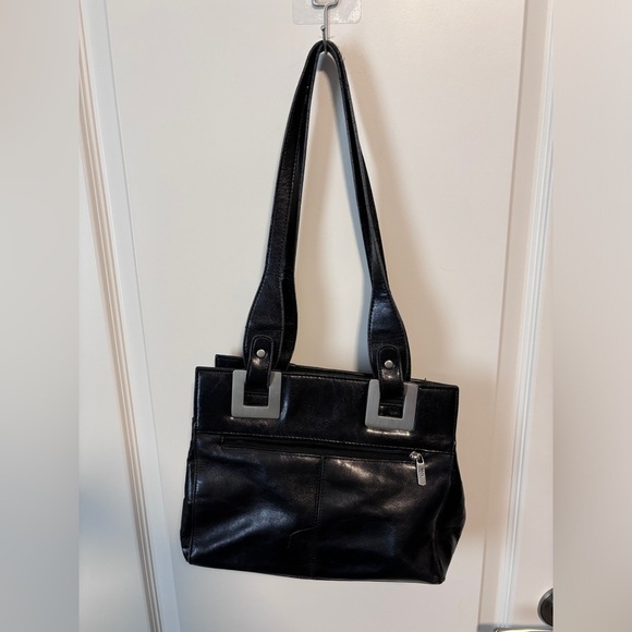 Vintage | Baci Italy | Leather Purse with Silver Square Details - Picture 7 of 11